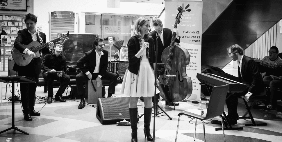 Miel performs at Chelsea and Westminster Hospital