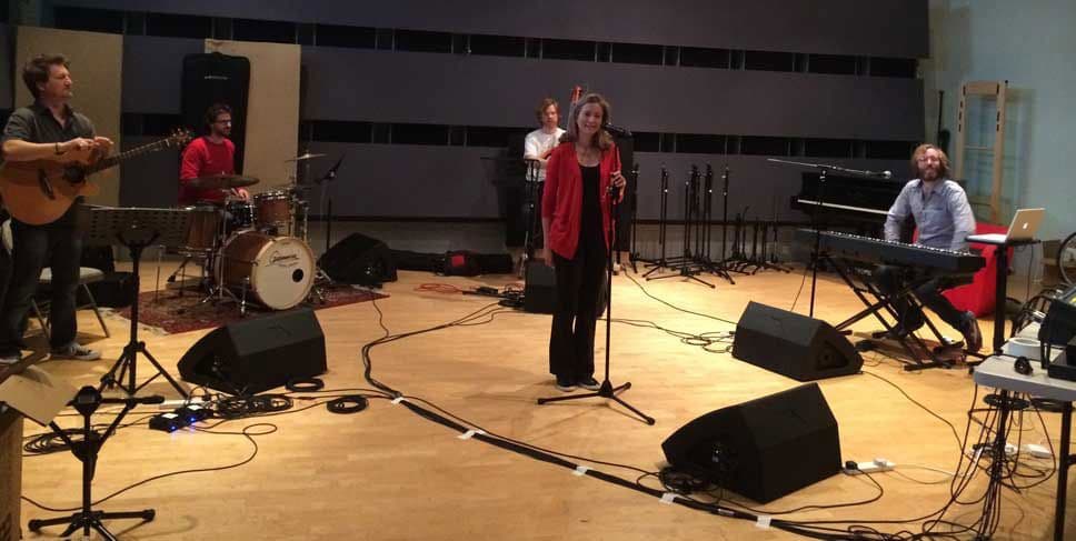 Rehearsing for the Press Showcase